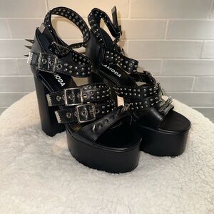 Spiked Fury Platform Heels